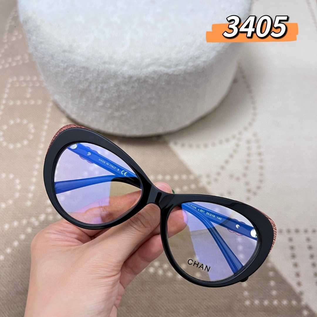 Neue Designerin Sonnenbrille Männer Luxusdesignerin Frauen Sonnenbrille Chan Normales Gesicht Brillen Lichttemperament Phnom Penh Katze Eye Dark Lady