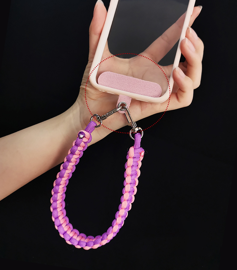 Cell Phone Straps Accessories Super Strong Lanyard Strap Patch Gasket For Mobile Phone Universal Durable Flexible PE Card Tether Clip Snap Cord Tabs