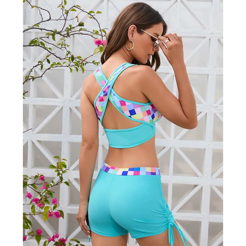 2023 Neue Frauen Bademode Sexy Bikinis Set aushöhlen Badeanzug Biquini Cross Bikini Print Badeanzug Bikinis Beachwear