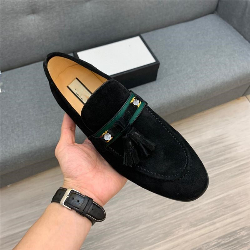 MD 2021 Men Formal Business Brogue Shoes Luxury Men'sDress Shoes Male Casual Genuine Leather Wedding Party Loafers 11