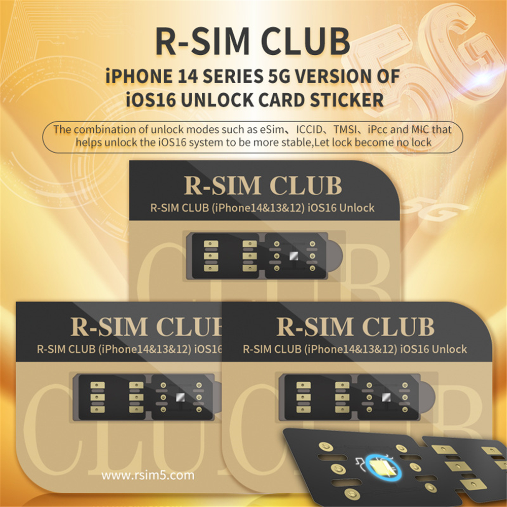 RSIM18 dla iOS16 Odblokowanie karty RSIM Club R-SIM17 RSIM 16 Universal odblokowanie dla iPhone'a 14 13 12 1 11 TMSI ICCID 4G 5G ESIM