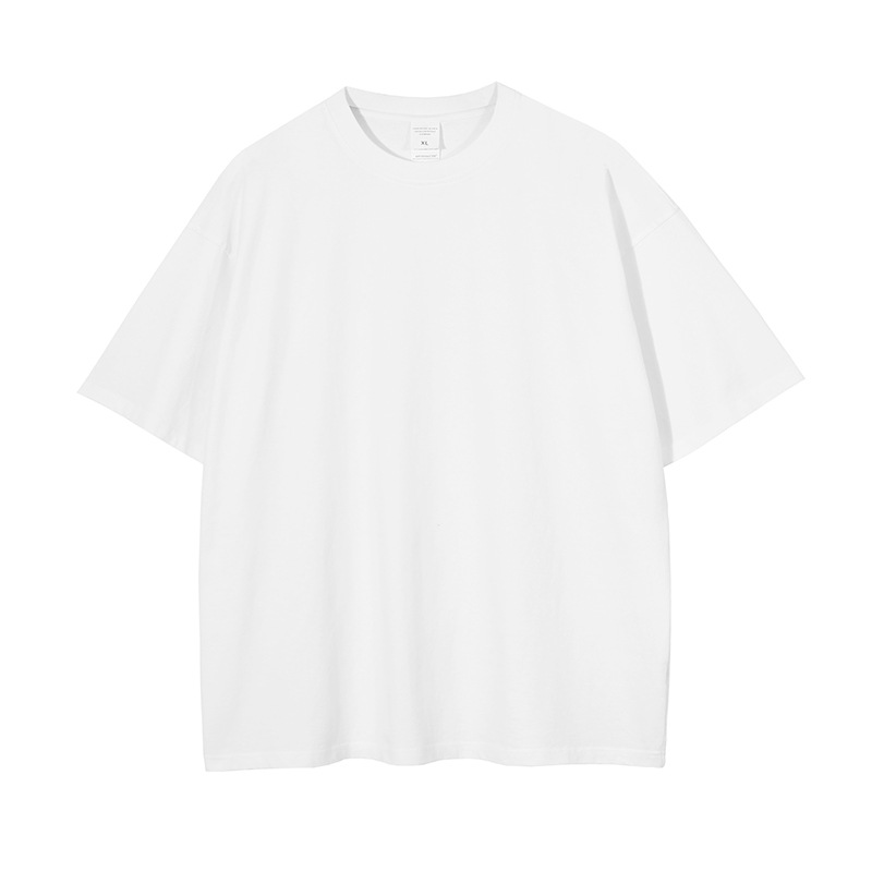 Summer Wash 250g Coton T-shirt Adultes Hommes Femmes Mode Casual Tees Lâches T-shirts Street Designer Oversize Shorts Manches Personnalisé DIY Impression Logo Polo Vêtements