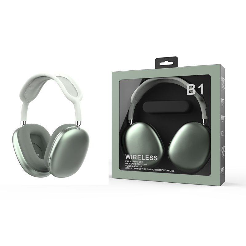 MaxSound MS-B1 Wireless Gaming Headset - Bluetooth Headphones for PC, Cell Phones - Noise Cancelling Mic, Epacket Free.