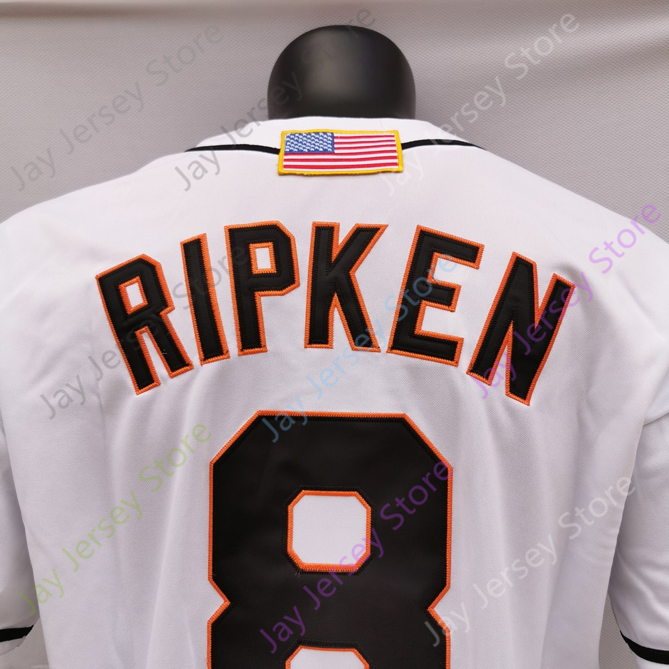 Cal Ripken Jr Jr. Jersey 2007 Hall Of Fame 1975 1989 2001 Vintage White BLack Orange Pullover Button Home Away All Stitched and Embroidery