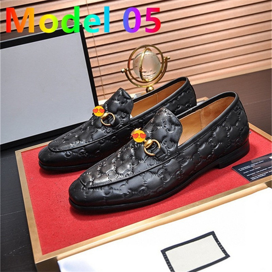 2023 Luxurious Men's Double Monk Strap Loafers Genuine Leather Brown Green Mens Casual Designer Dress Shoes Slip On Wedding Men Shoe Size 38-45