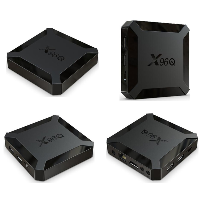 X96Q TV Box Android 10.0 Allwinner H313 2GB RAM 16GB ROM 쿼드 코어 HD 4K 2.4G 홈 스마트 TV 상자 미디어 플레이어 1GB 8GB 세트 상단 박스