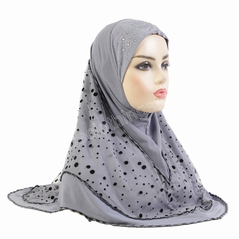 イスラム教徒のビッグガールズヒジャーブ層高品質のイスラムスカーフアラブ帽子女性のヘッドラップラマダン祈り帽子70x60cm