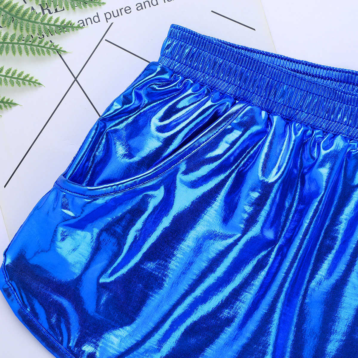 Heren shorts Heren Glanzende metallic boksers shorts Low Rise Stage Performance Rave Clubwear Come Mannets Shorts Trunks onderbroek bottoms W0327