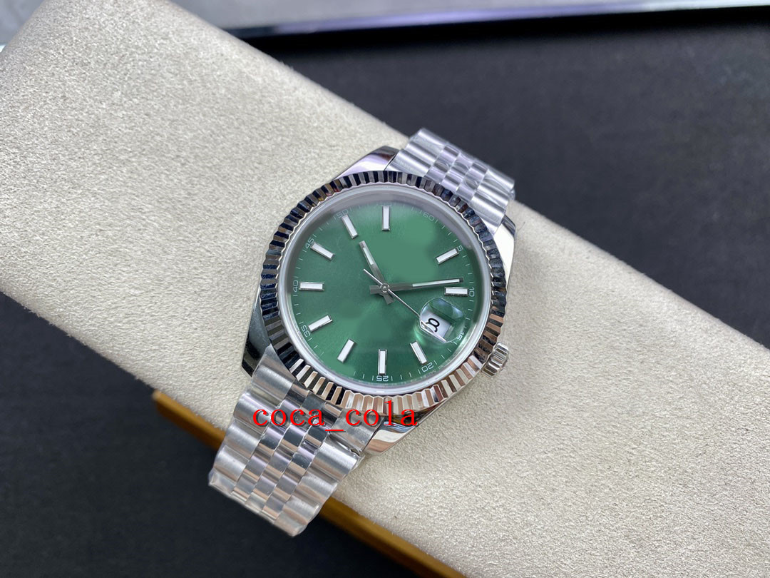 Neue QC -Produkt Herren Uhr Saubere Werksfabrik 41mm Mint Grünes Zifferblatt Sapphire Uhren Jubiläumsarmband Cal 3235 Bewegung MACHICAL AUTOMA288I