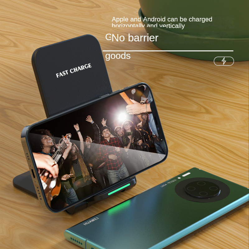 Wireless Charger grensoverschrijdende nieuwe voor iPhone Huawei mobiele telefoon 15W draadloze snelle lading vouwbeugel