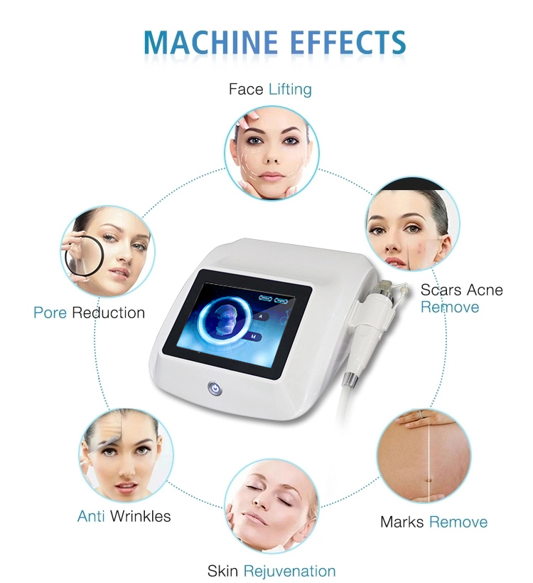 Machine de microneedling rf fractionnée en or pour raffermissement de la peau, dispositif à radiofréquence pour usage en salon, nouvelle technologie