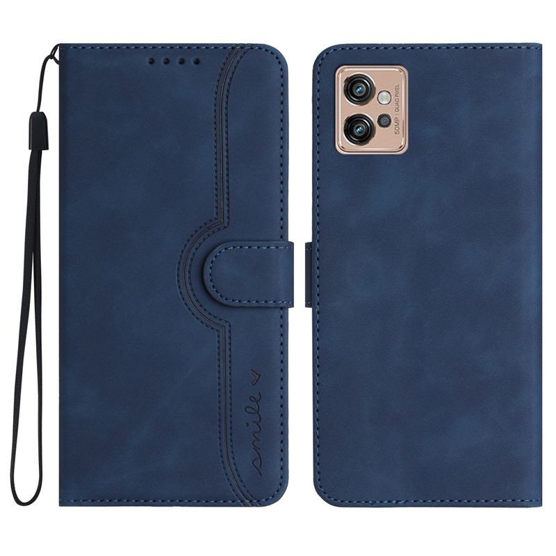 حالات محفظة جلدية لـ Google Pixel 7 Pro 6a Moto G32 E22 E20 E30 E40 Xiaomi 13 Pro Smile Business Business Business Feel Hand Card Slot Cover Cover Cover Strap