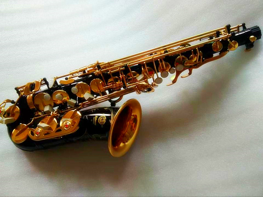 New Alto Sax Mark VI Model Alto eB Tune Saxophone Black Gold Key E Flat Sax مع CASE PUMPENISE شحن مجاني