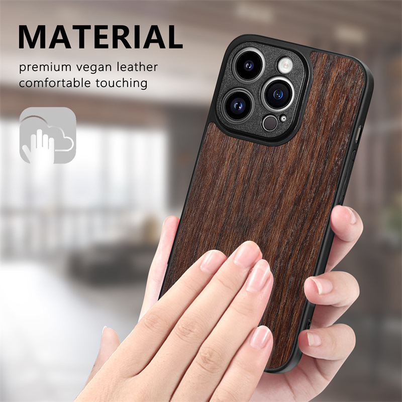 Holz Bambus Telefon zurück TPU Fall Import Handy Zubehör Holz Abdeckung für iPhone 15 14 13 12 11 pro max Samsung S23 S22 Abdeckung Coque