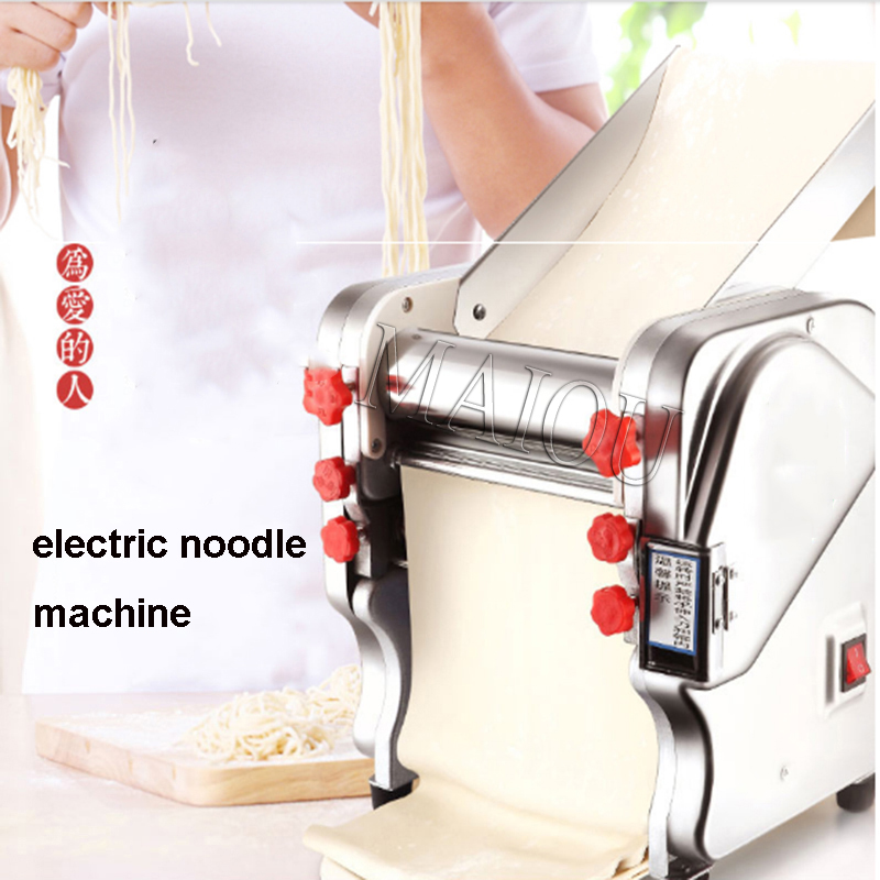 Electric dough roller, stainless steel dough thin dough mixer 220V drum and variable blade pressing machine