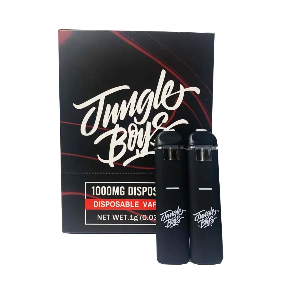 Oringinal Jungle Boys 1.0ml 두께의 오일 일회용 vape 펜 전자 담배 충전 가능한 280mAh 배터리 빈 vape 기화기