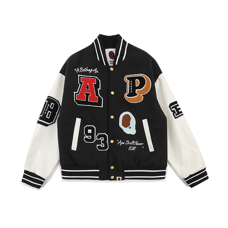 Mans A Hoodie Badehai ApeJacket Blouson Outer AAPE Now Baseball Jacket