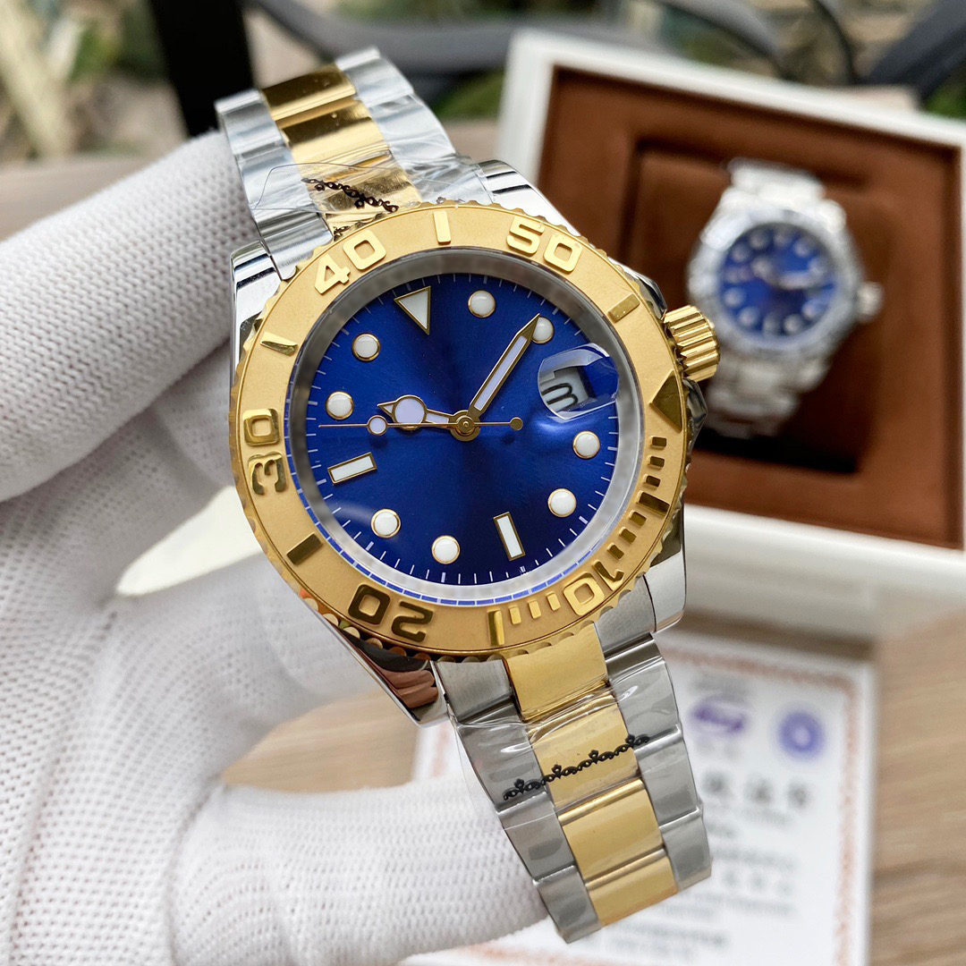 men watches high quality yacht designer watch movement diamond wristwatch for man aaa u1 ceramic outer rubber strap sapphire fashion wristwatches with original box