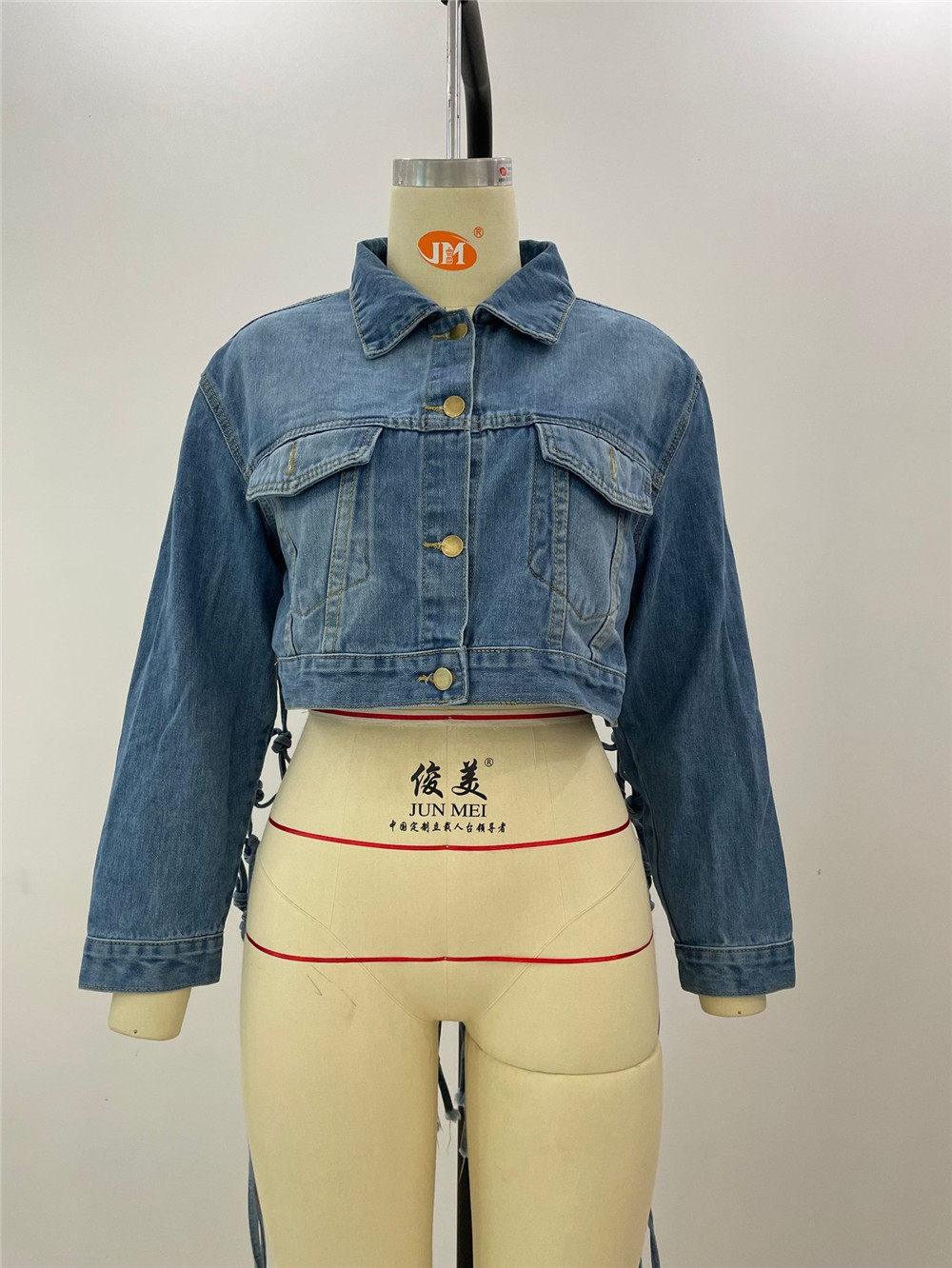 Plus la taille 3XL Designer Femmes Denim Vestes De Mode Asymétrique Glands Jeans Veste À Manches Longues Personnalisé Denim Manteau Rétro Y2k Streetwear En Gros 9641