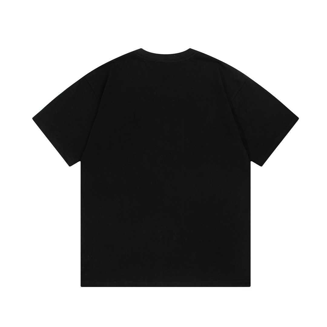 Designer New Women Tir camiseta Camisa Versão do teto de jato digital Letter dupla casal de camiseta