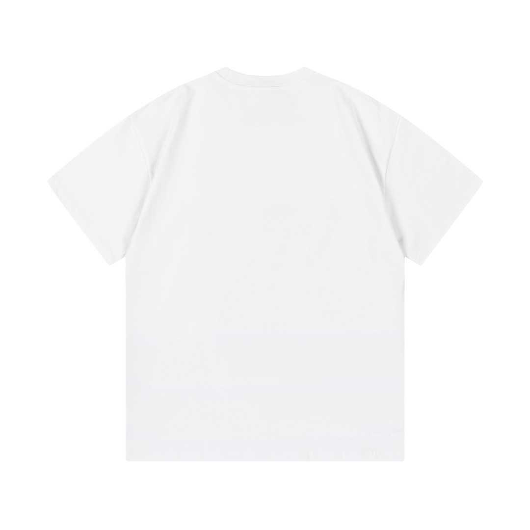 Designer Summer Women T Shirt High Edition Family Digital Bubble Letter Print Hylsa T-shirt unisex Relaxed Loose Fit