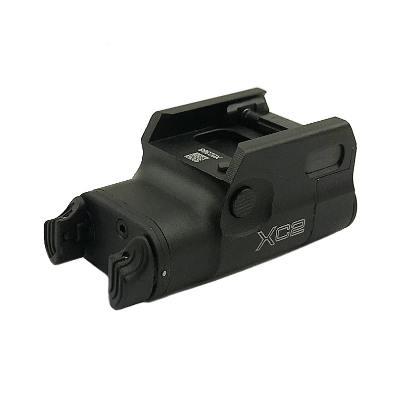 Tactical XC2 Pistol Light LED White Light with Red Dot Laser 200 Lunmens Output Mini LED Gun Light