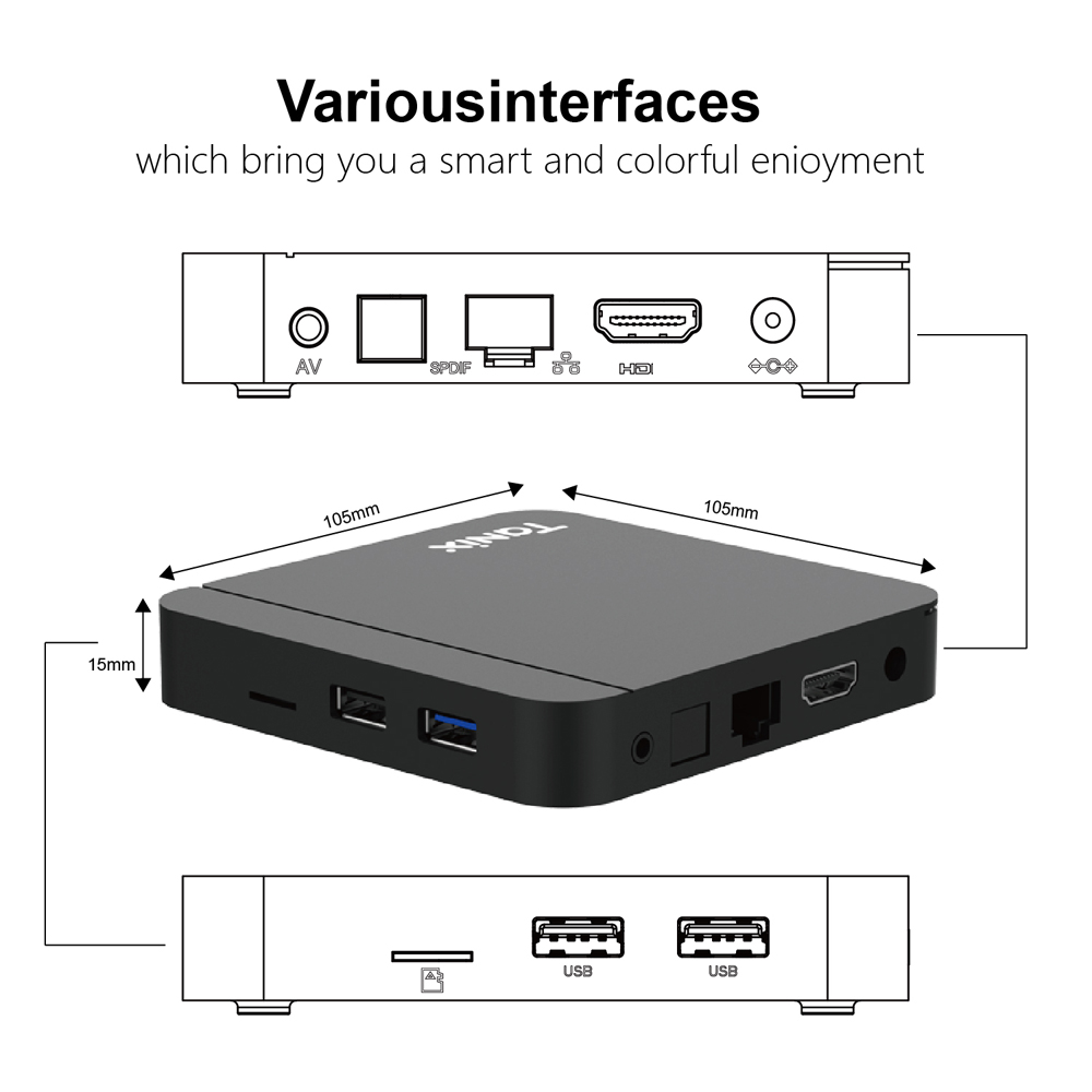 Tanix W2 Android 11 TV Box Amlogic S905W2 Quad Core 4GB 64 GB 32 GB 16 GB 2.4G 5G Dual Wifi Bluetooth 4.0 AV1