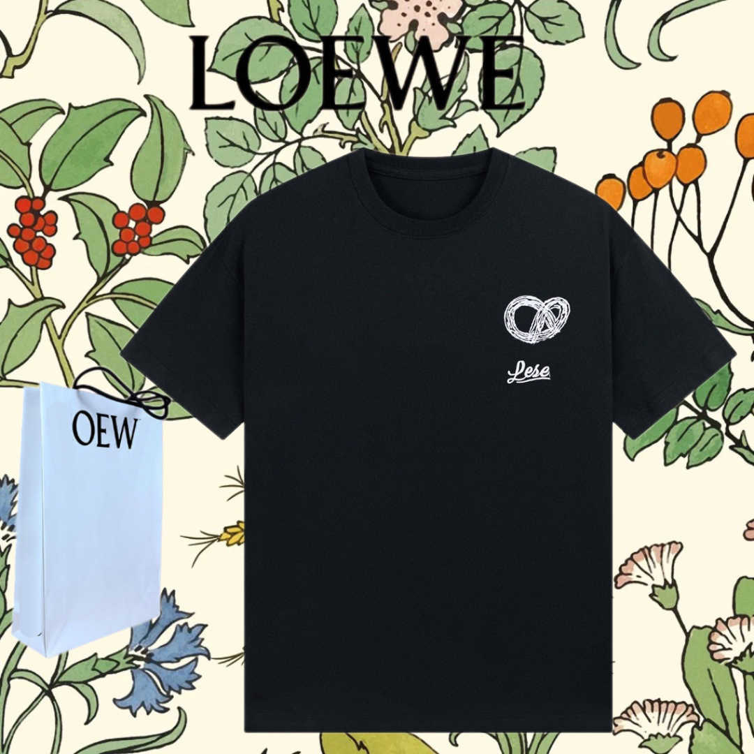 Projektantka nowa koszulka koszulka Wysoka wersja 23 etykieta LW ręcznie malowana graffiti drukowana klatka piersiowa unisex para strój rękaw