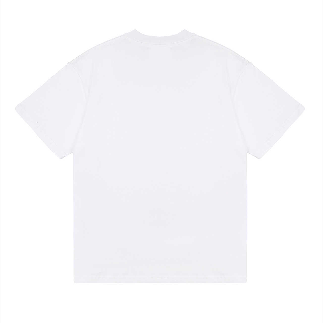 Luxury Designer Women T Shirt Shirt High Edition Summer Large Letter Suede Print Loose Sleeve T-shirt