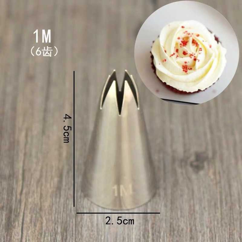 NIEUW ROSE PASSY NOZES CAKE Decoratie gereedschap Bloem ICING PIPING NOUDZELME CRAME CUMPCAKE TIPS Bakaccessoires #1m 2d 336