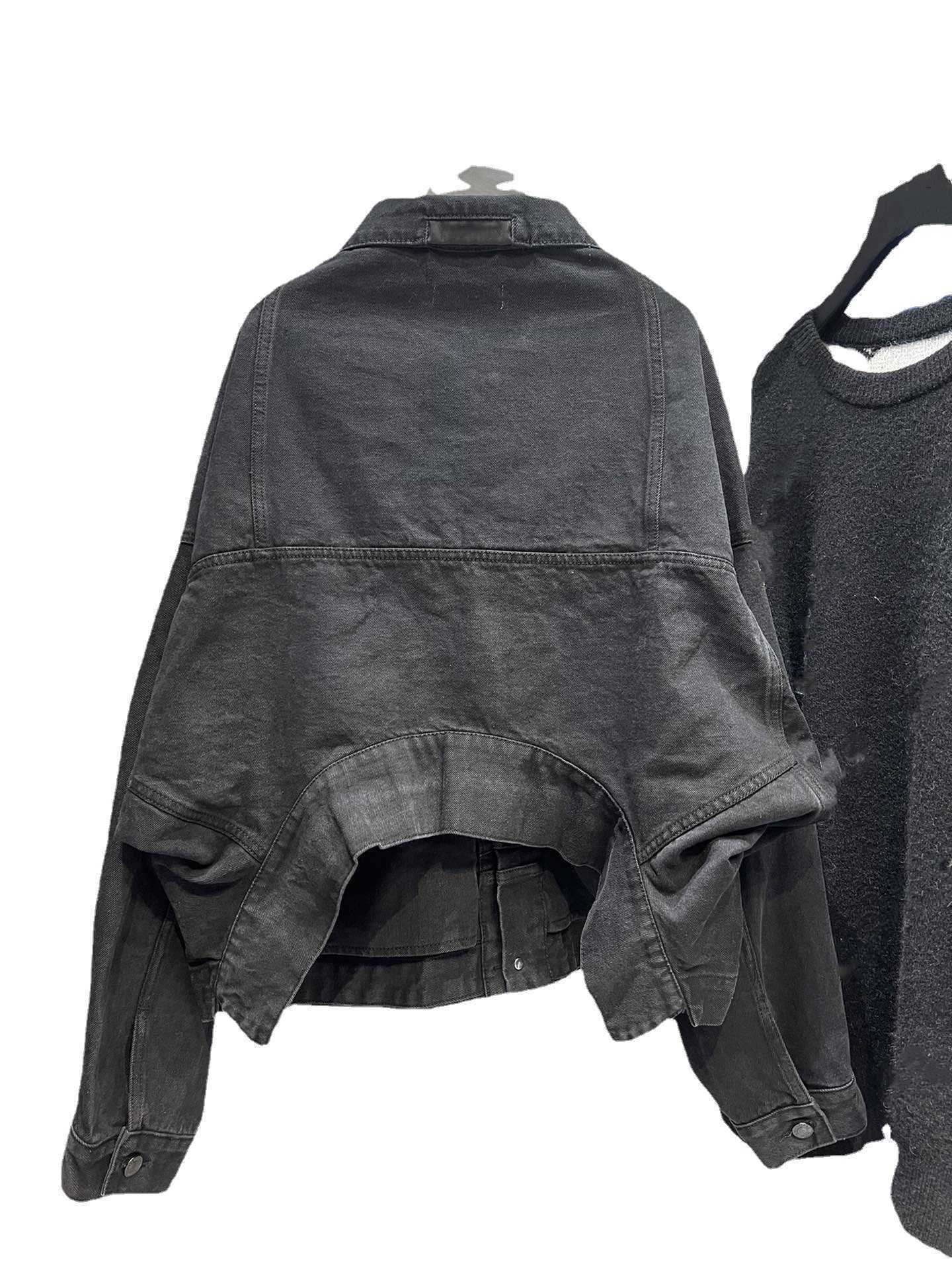 Vêtements pour femmes de créateurs 20% de réduction sur la chemise High Version Product Trend Washed Old Reversed Denim Cardigan Jacket Men