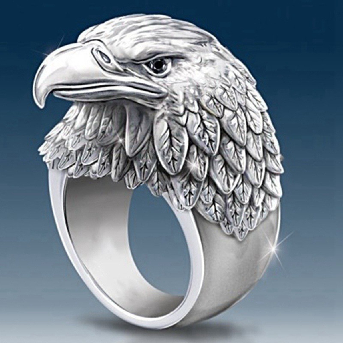 10 peças venda imperdível Anel de águia de liga de moda adequado para acessórios de festa de aniversário de homens europeus e americanos anéis tamanho 7-13 G-130