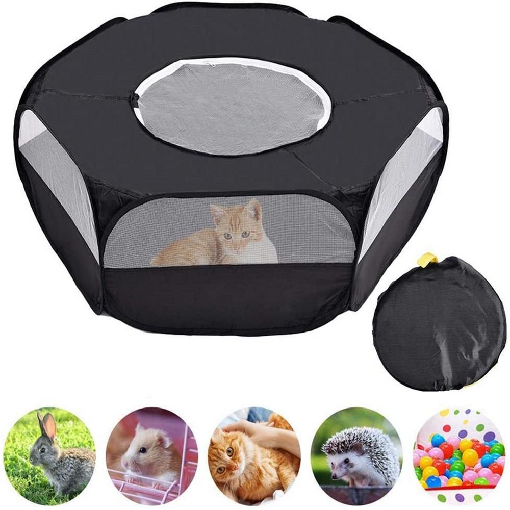 Gaiolas portáteis para animais de estimação cercas tenda ao ar livre canis cerca casas para pequenos cães grandes jogo seguro cercadinho gaiola animal para hamster porco fornecimento