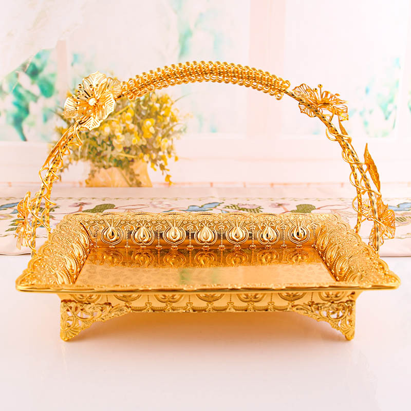 Fruit Tray Multipurpose Dried Food Plate Table Organizer Serving Tray for Kitchen Home Centerpiece Decoration Wedding Gift