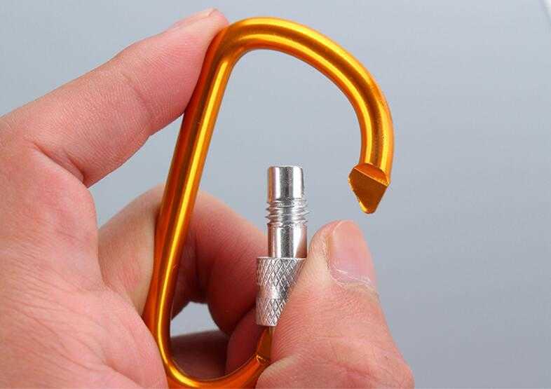 Carabiners 4 Taille Aluminium Snap Mousqueton D-Ring Porte-clés Clip Porte-clés Randonnée Camp Alpinisme Crochet Escalade Accessoires GYH P230420