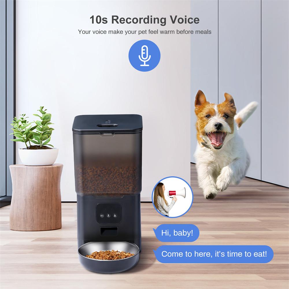 Besleme 6L 3.5L Tuya Wifi Otomatik Pet Besleyici Akıllı Yem Köpek Kedi Besleyici Akıllı Telefon Uygulaması Pet Sesli Kaydedici Gıda Dispenser Kase