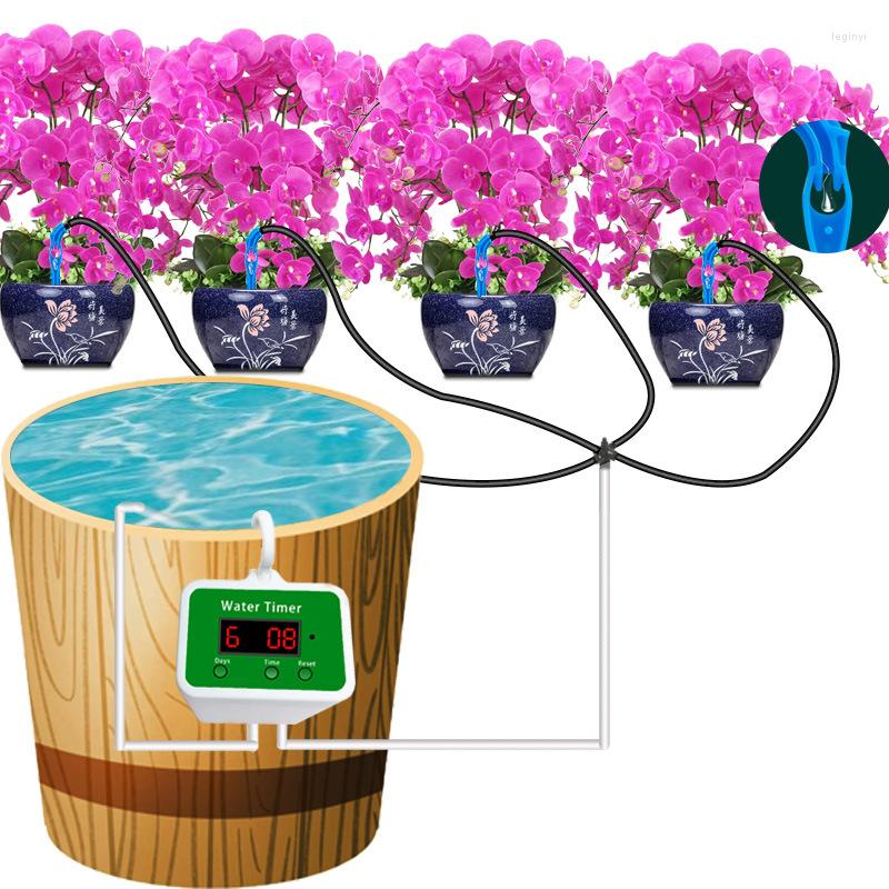 Watering Equipments 2-12 Potted Automatic Pump Controller Plant Flower Home Sprinkler Drip Irrigation Device Timer System Garden Tool
