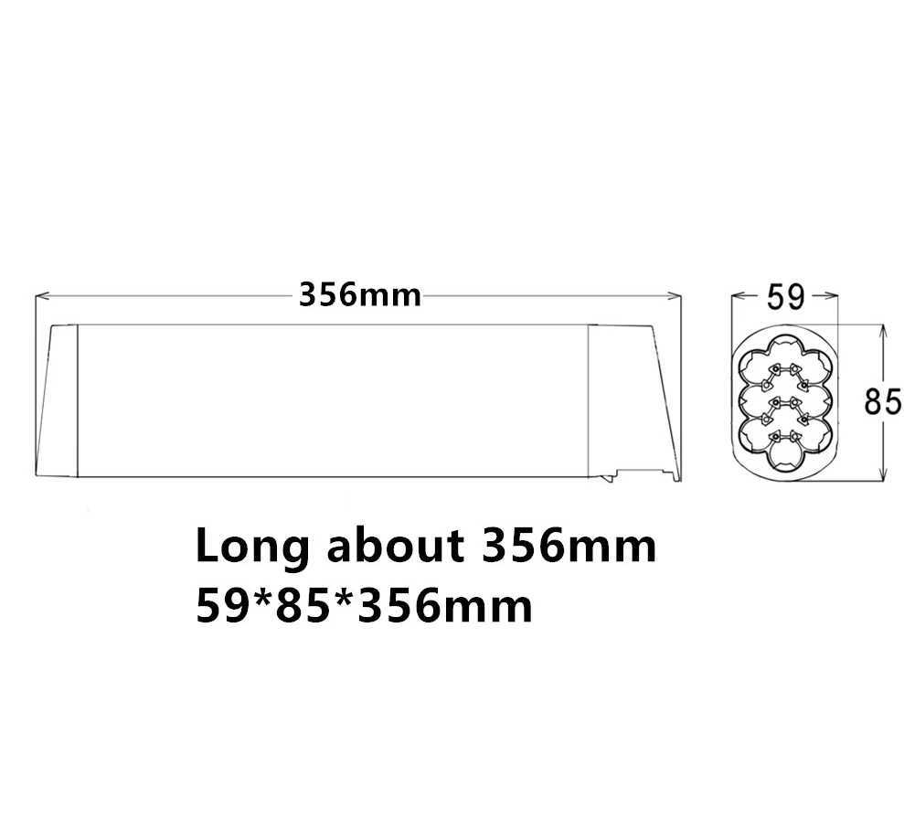 Batterie Ebike pliante 36V 10.4Ah 12Ah pour remplacement de mise à niveau de vélo électrique HIMO Z20 250w-500w