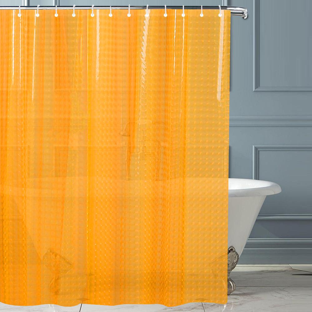 Rideaux Moderne transparent imperméable 3D rideau de douche bain transparent pour la décoration de la maison accessoires de salle de bain Douchegordijn 12 crochets