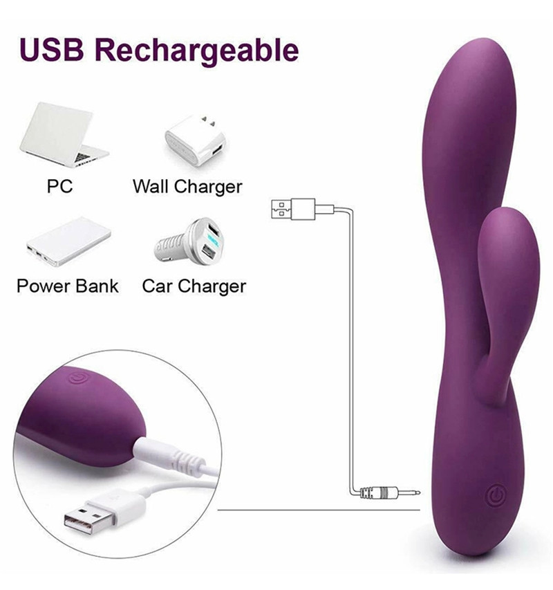 Masseur pour adultes Toys pour femme 10 vibrations à 10 vibrations USB vibratrice de clitoris oral rechargeable Av Vibrateur de baguette magique