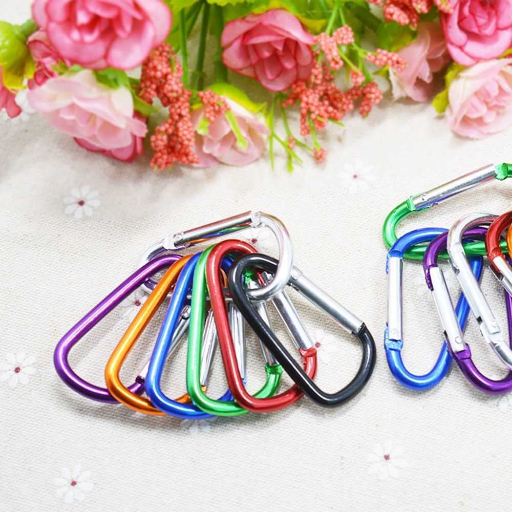 CARABINERS 5/クライミングボタン屋外スポーツアルミニウム合金安全バックルキーチェーンクライミングカラビナキャンプハイキングフックP230420