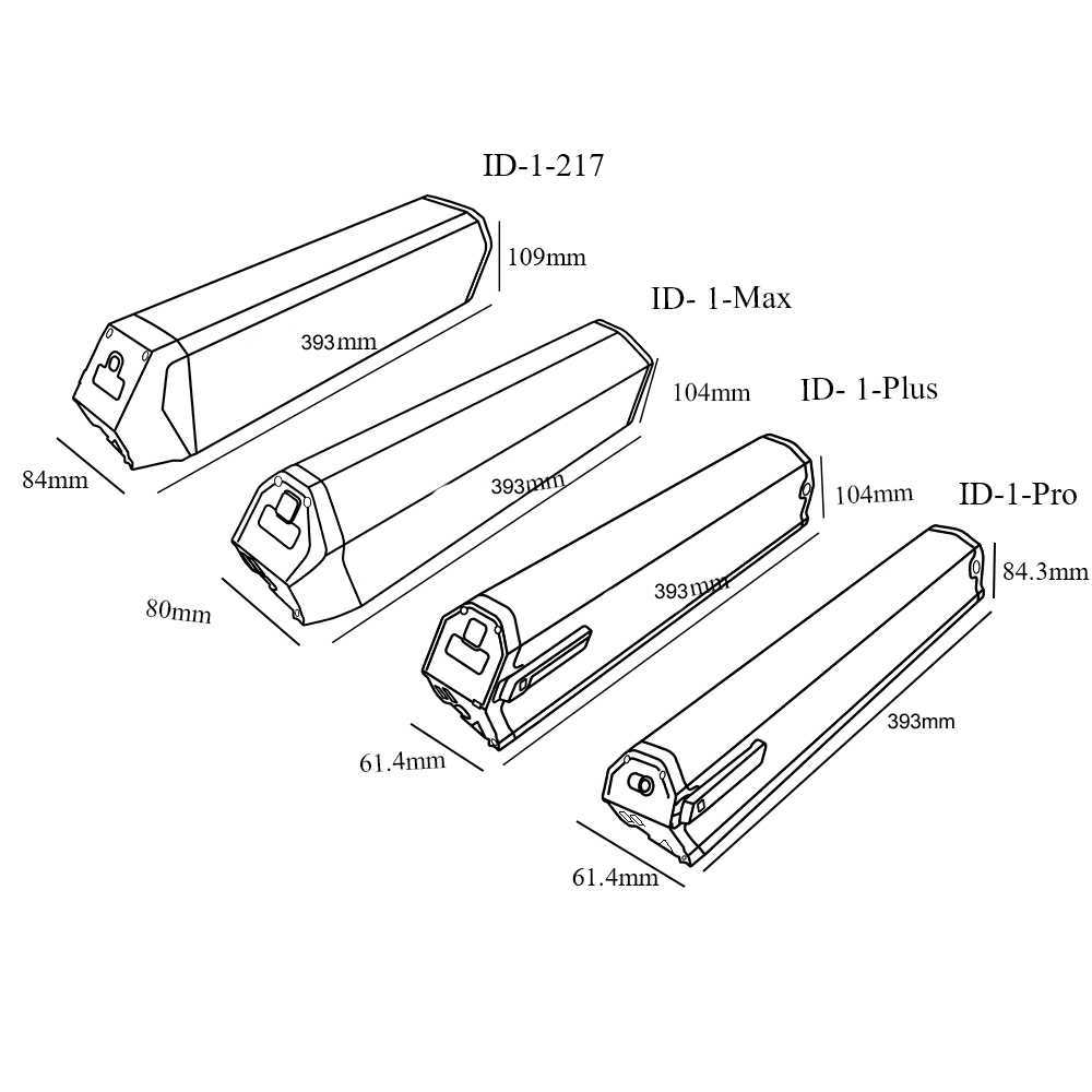 Gio Peak Electric Dorado 36V 48V Down Tube Batterier 14AH 17.5AH 19AH 21AH för NCM Moskva Eletrisk cykel med 3A -laddare