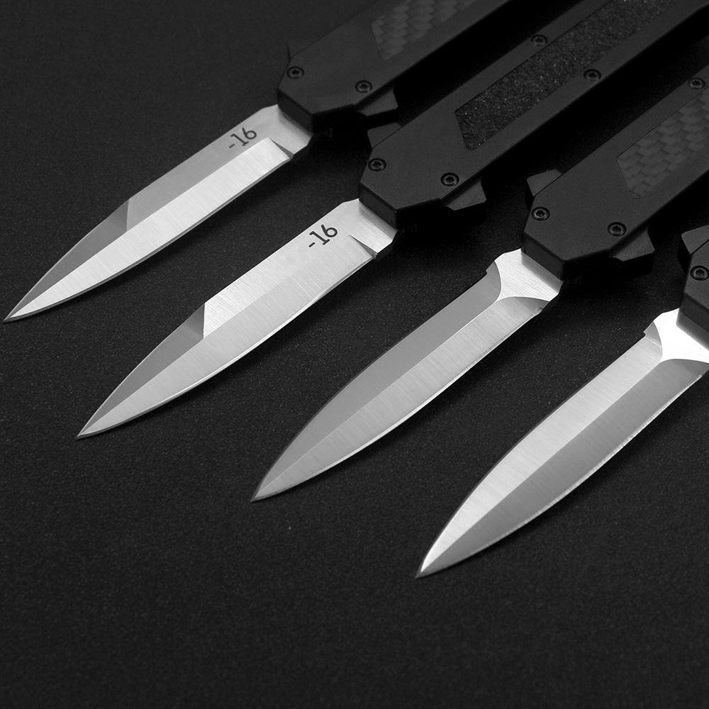 Messen SF F16 Outdoor OTF Dual Action Tactical Pocket Knife D2 Blade 6061T6 Алюминиевая наждачная бумага + ручка углеродного волокна