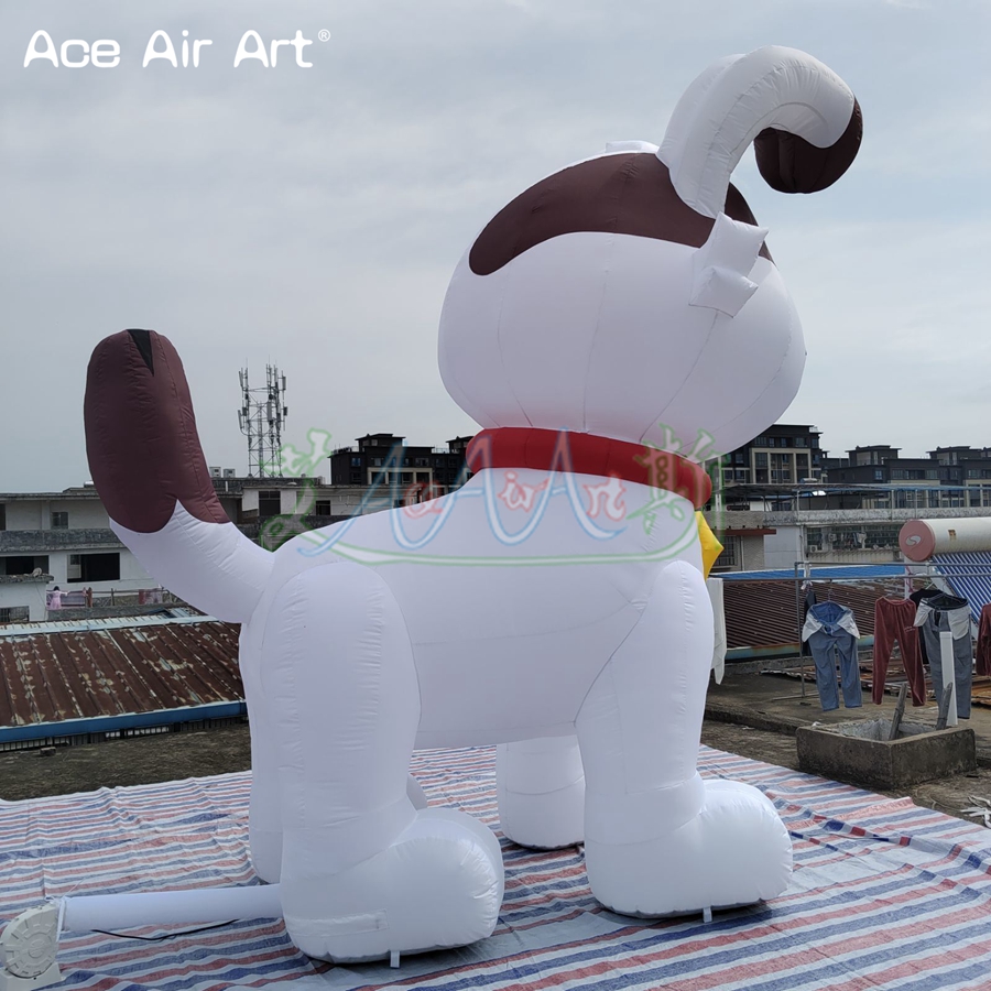 2023 Modello animale del fumetto gonfiabile del cane gonfiabile di nuovo disegno 3.3mH la decorazione del cortile Puntelli pubblicitari del negozio di animali