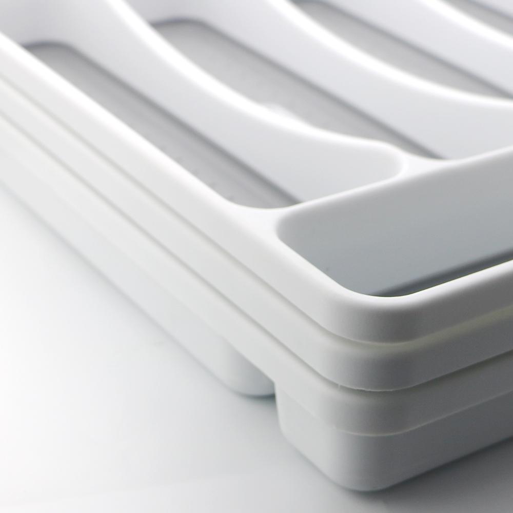 Tiroir d'organisation plateau à couverts accessoires de cuisine organisateur séparation couverts couteau cuillère fourchette vaisselle boîte de rangement en plastique support