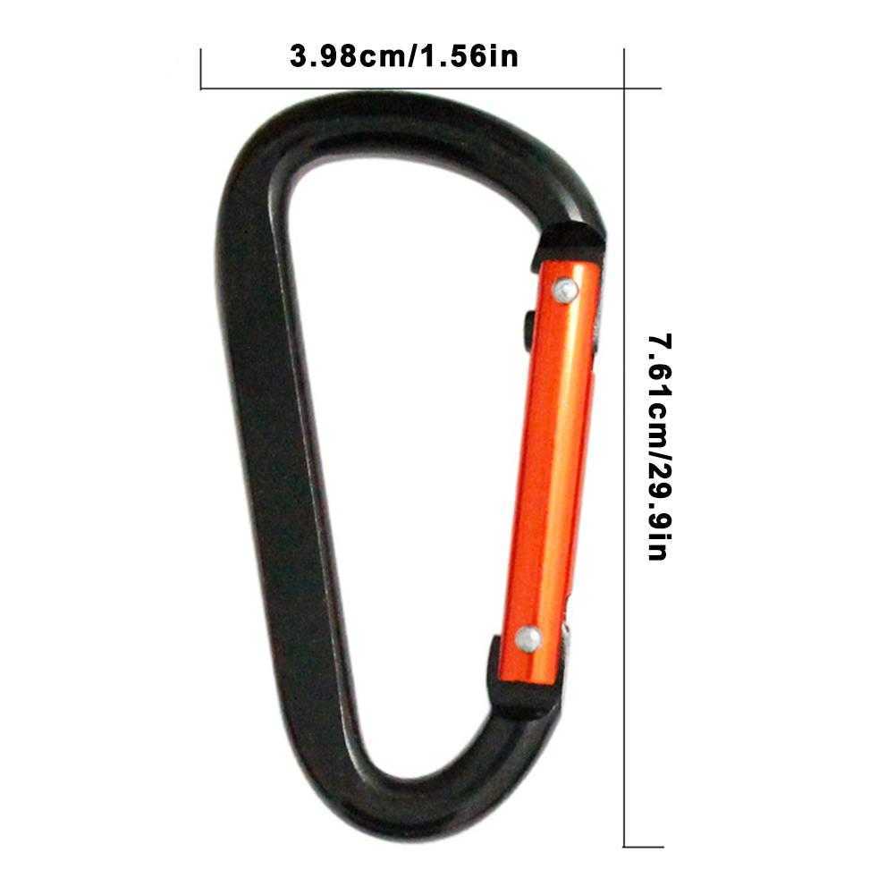 carabiner büyük karabihi alüminyum alaşım pratik kanca anahtar zinciri tırmanma ekipmanları çok fonksiyonlu karabin 3.98cm*7.61cm P230420