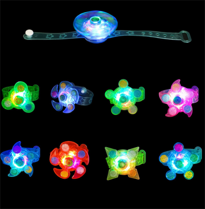 Bomboniere bambini LED Light Up Fidget Bracciale Giocattoli Glow In The Dark Forniture feste Giocattoli regalo di Natale