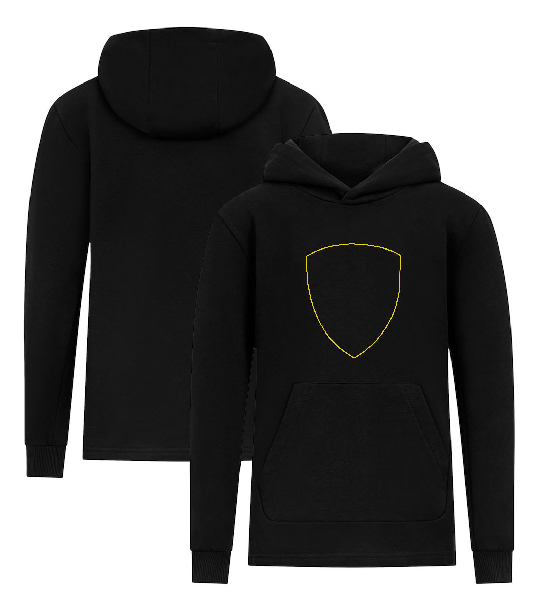 2023 F1 Site Officiel Sweats à capuche pour hommes Formule 1 Logo de l'équipe Sweat à capuche noir Sweat-shirt décontracté Marque de course Survêtement Hommes Vêtements