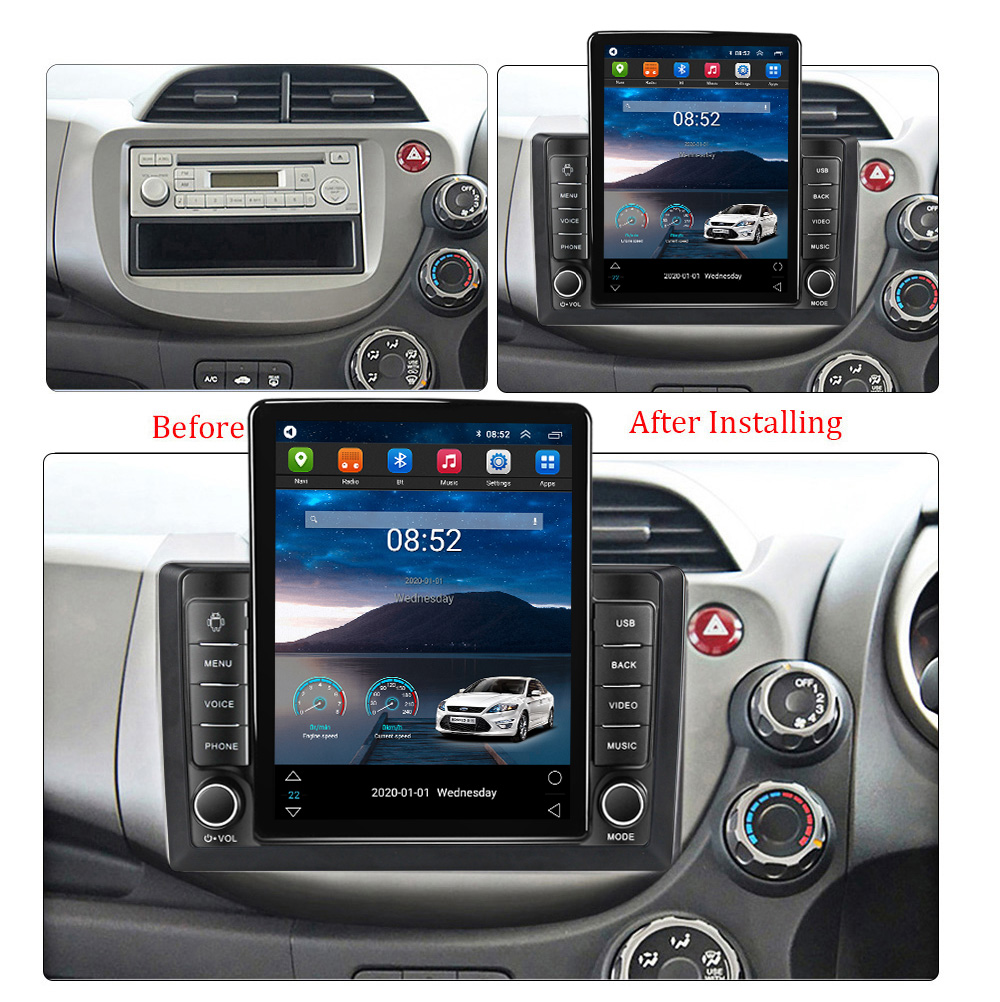 2Din 128G Android 11 4G WiFi DSP CarPlay voiture Dvd Radio multimédia lecteur vidéo pour HONDA FIT JAZZ 2007-2014 Navigation GPS