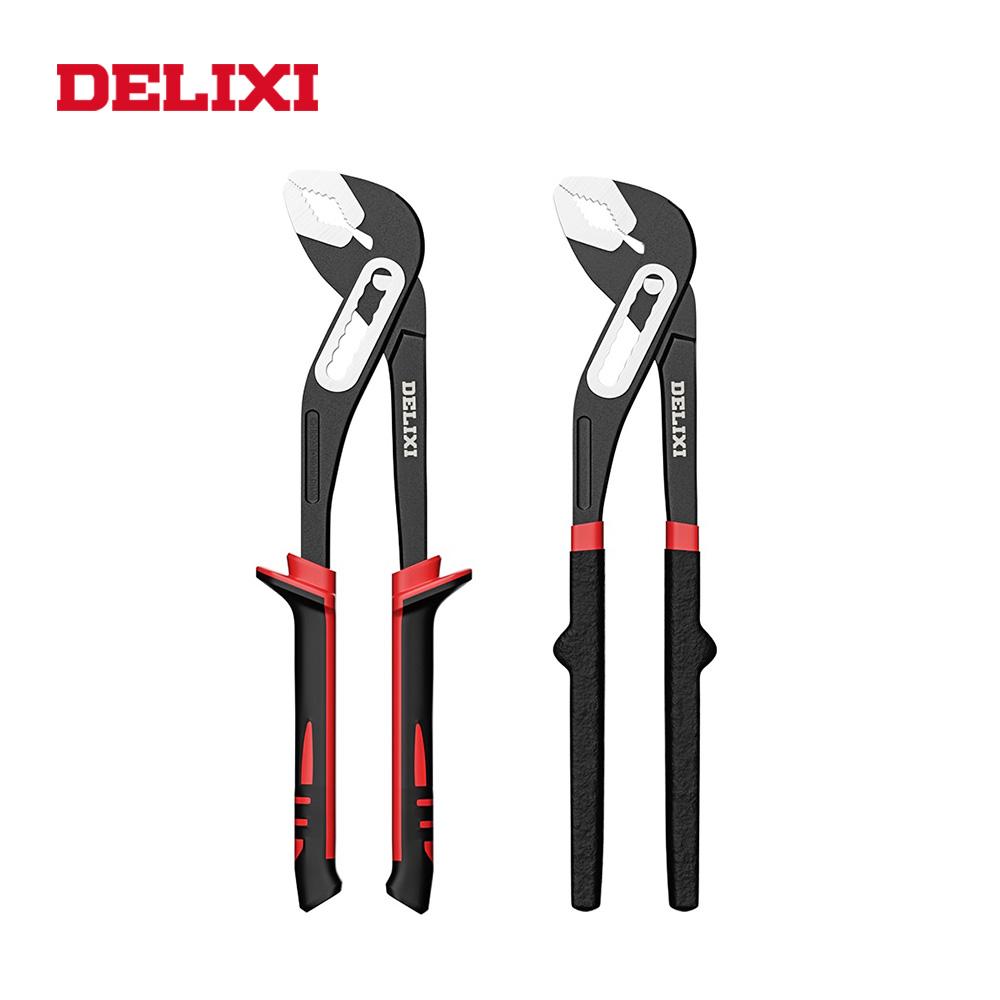 Screwdrivers DELIXI 8" 10" 12" Water Pump Pliers Multifunctional Pipe Wrench Large Opening Universal Adjustable Wrench Hand Tool For Plumber